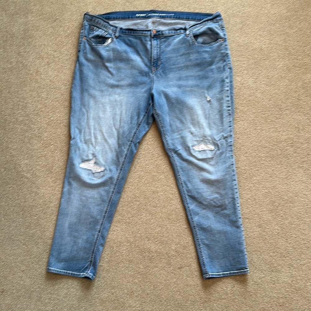 Women’s old navy distressed boyfriend skinny jeans